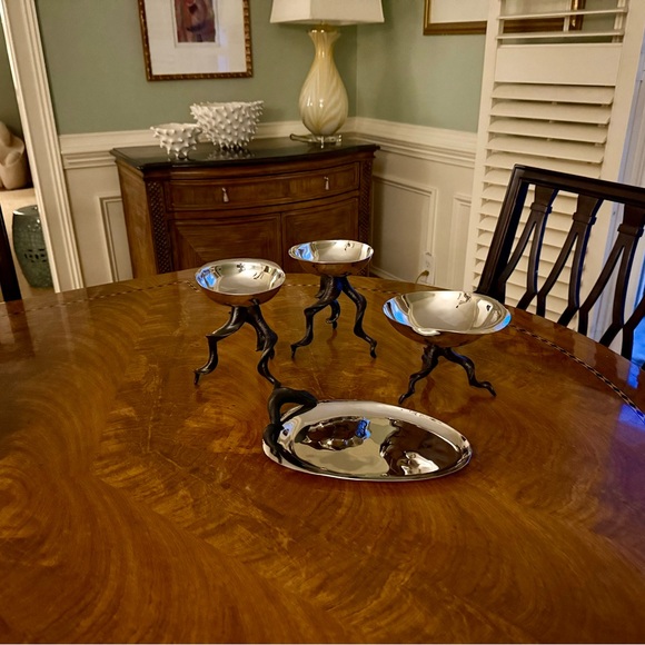 RETIRED  Michael Aram Impala Nut Bowls Set of Two / Retired - Picture 6 of 6